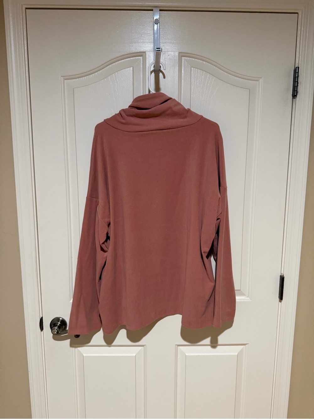Cozy Cowl Neck Sweater Pullover in Dusty Rose - Picture 2 of 2